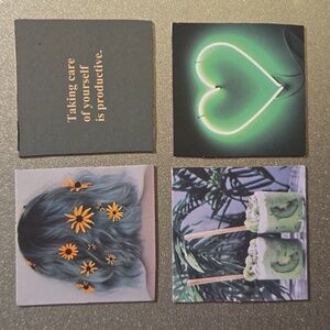 Taking Care Of Yourself Is Productive ~ Magnets Custom Handmade Set of 4